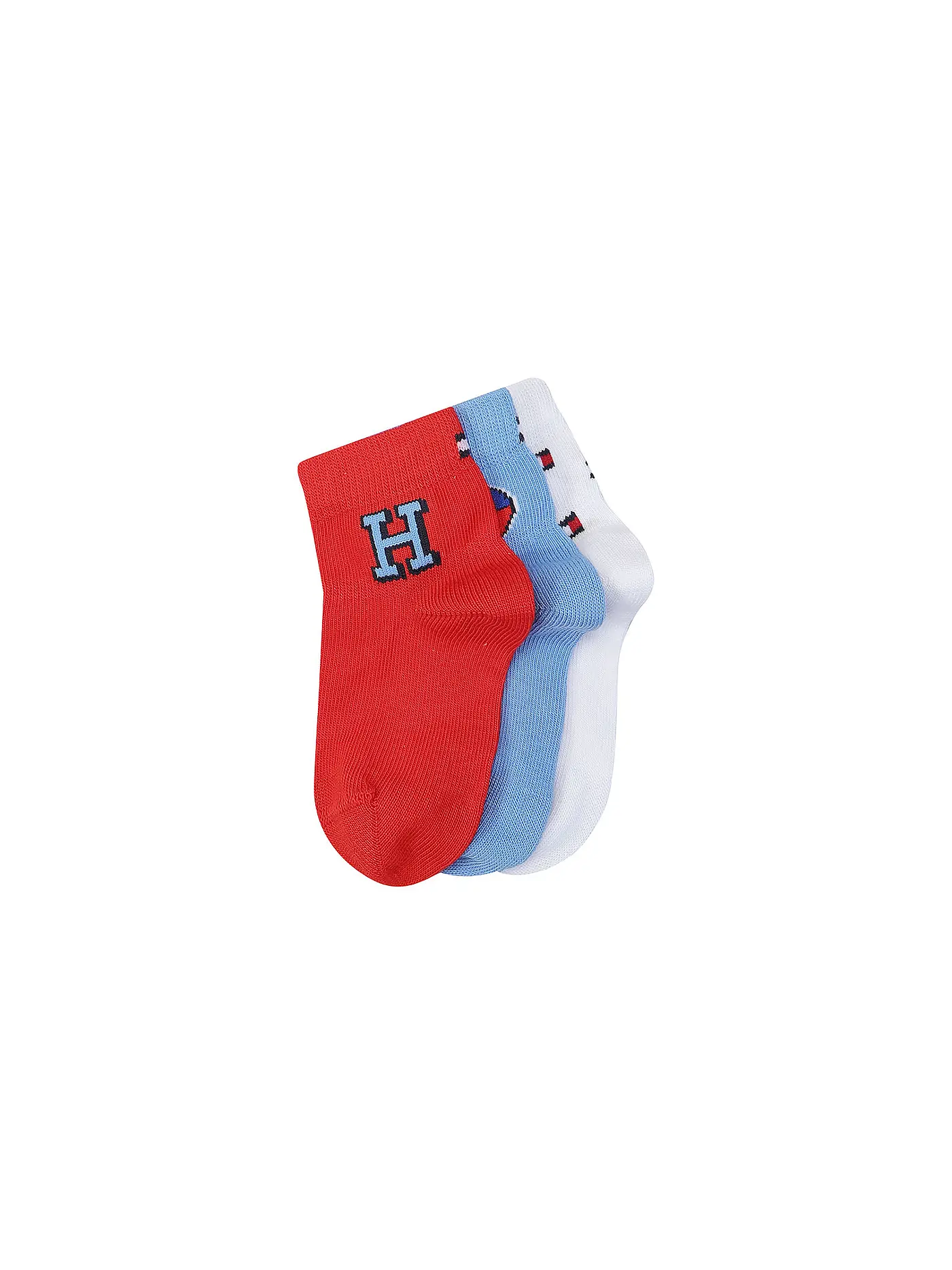 TOMMY HILFIGER | Baby Socken 3er Pkg. pink | rot